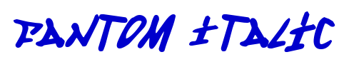 Fantom Italic 字体